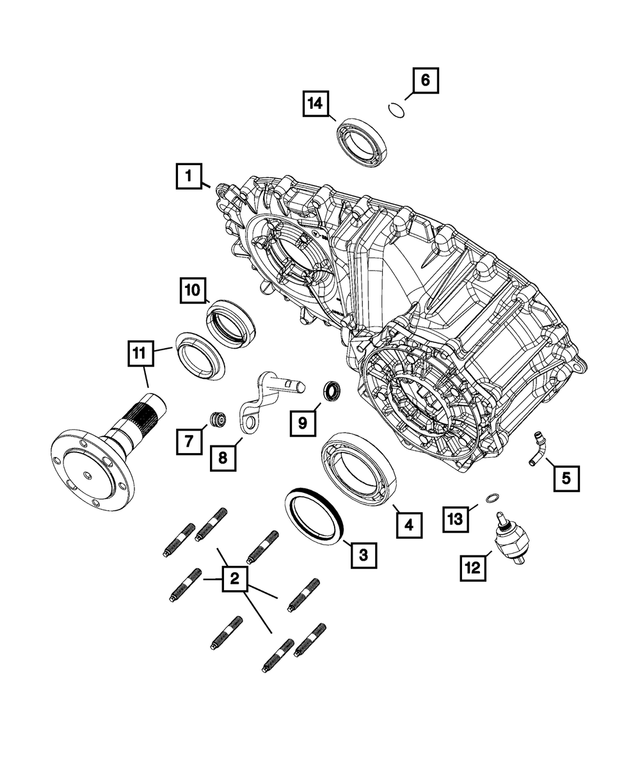 68207376AC - BW 44-47; Transfer Case: Front Case Half for Mopar Image