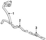 4824SS8A00ZB - Body: Belt &amp; Retractor for Acura: CL Image