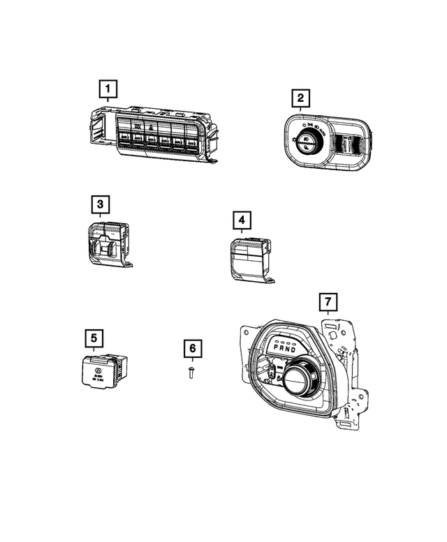 « 68309258AB – Electrical : Panneau D'instruments Commutateur pour Mopar Image »