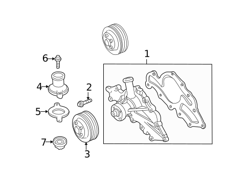 Water Pump for 2001 Mazda B3000 #0