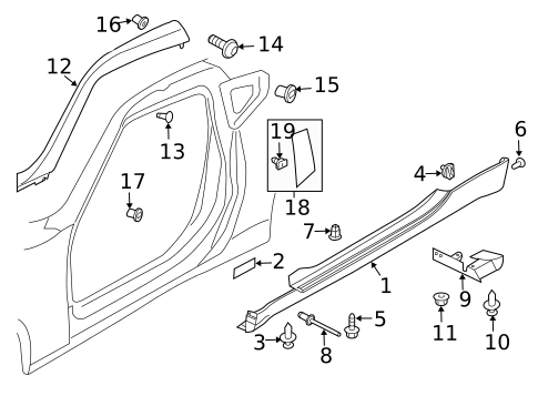 Exterior Trim - Pillars for 2012 Nissan 370Z #0