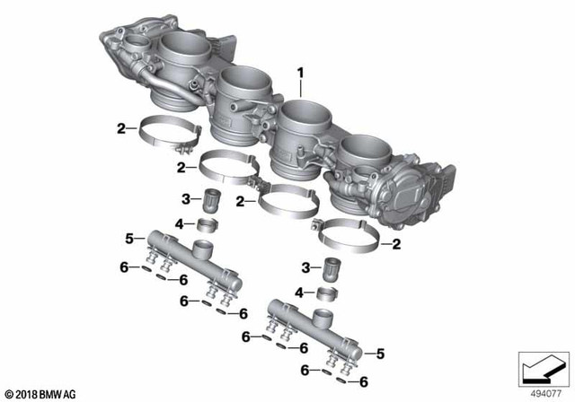 13545A96FF9 - : Throttle Valve for BMW-Motorrad Image