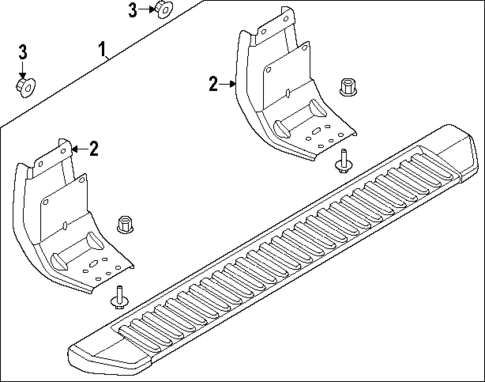 Running Board for 2024 Ford F-450 Super Duty #2