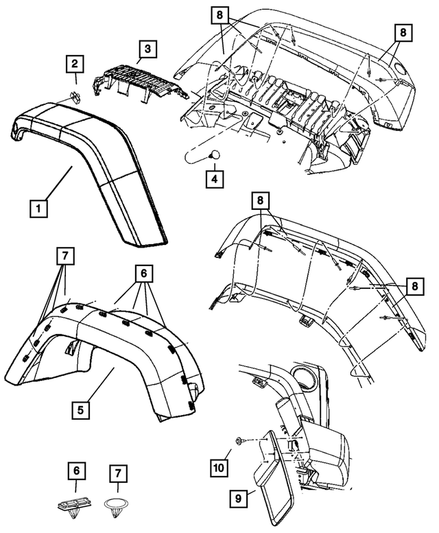 6034355 - Exterior Ornamentation: Hex Head Bolt for Mopar Image