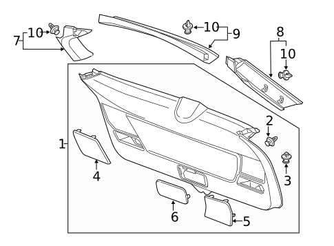 Interior Trim for 2012 Acura TSX #0