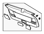 84431TL4G02ZA - : Lower Gate Trim for Acura: TSX Image