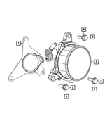6509659AA - Brakes: Pan Head Screw for Dodge: Dart | Fiat: 124 Spider, 500, 500L, 500X | Jeep: Renegade Image
