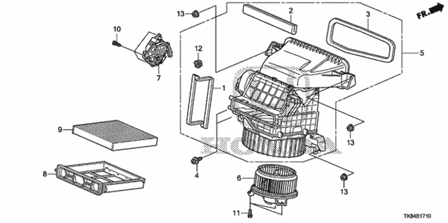 Heater Blower for 2012 Honda Odyssey #0