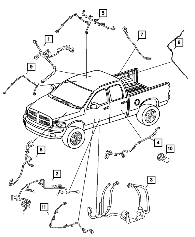68004089AB - Electrical: Front Door Wiring for Mopar Image image