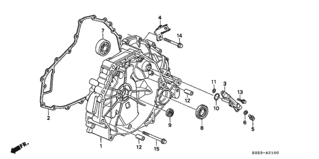 AT Flywheel Housing for 1997 Honda Civic #0