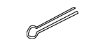 9538103025 - Steering: Outer Tie Rod Cotter Pin for Lexus: ES250, ES300h, ES350, NX250, NX350, NX350h, NX450h+, RX350, RX350h, RX350L, RX450h+, RX450hL, RX500h, RZ300e, RZ450e, TX350, TX500h, TX550h+, UX200, UX250h, UX300h Image