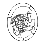 LR132108 - Steering: Steering Wheel for Land Rover: Defender 110, Defender 130, Defender 90 Image