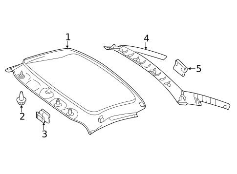 Interior Trim - Top for 2019 Mercedes-Benz SLC43 AMG #0