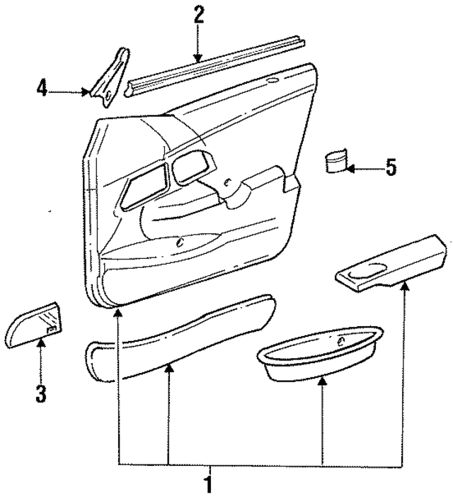 F2DZ5423943FA2 - Body: Door Trim Panel for Ford: Taurus Image