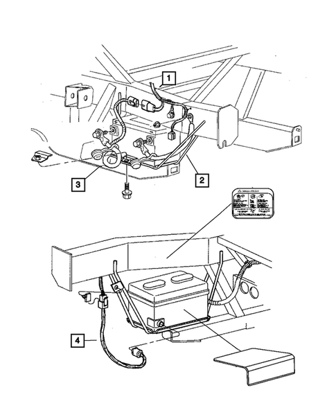Battery, Battery Tray and Cables for 2009 Dodge Viper #1