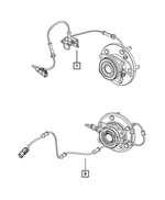 1BP02327AA - Electrical: Anti-lock Brakes Sensor, Bproauto, Front Left for Mopar Image