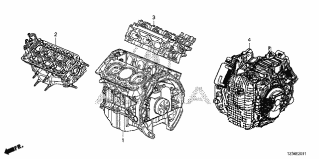 Engine Assy. - Transmission Assy. (2) for 2015 Acura TLX #0