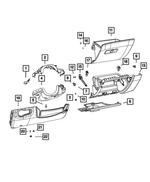 5VC56LXHAA - Interior Trim: Bezel for Jeep: Compass, Renegade Image
