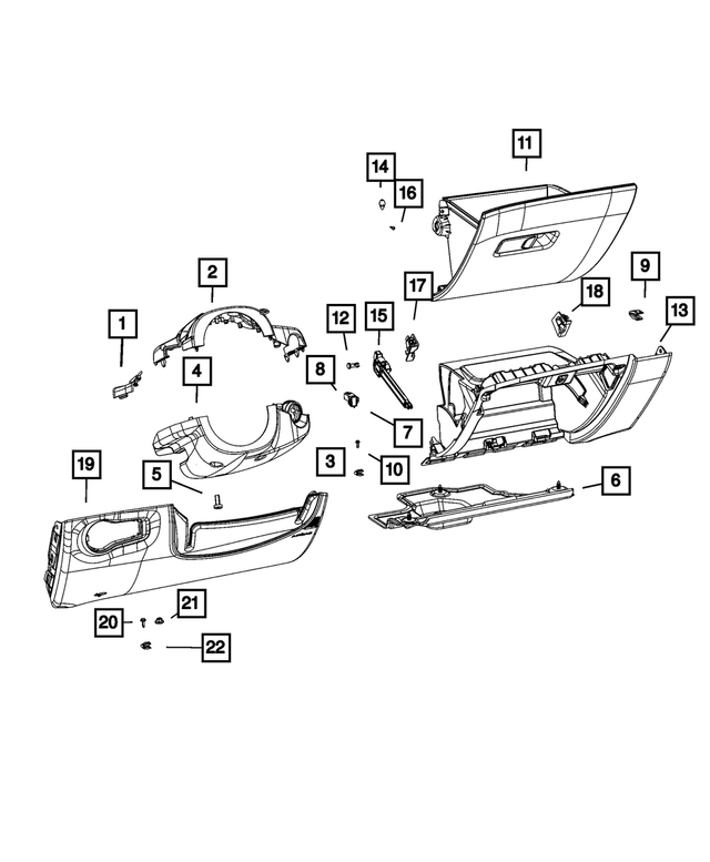 68505438AA - Interior Trim: Close-Out Cover for Mopar Image