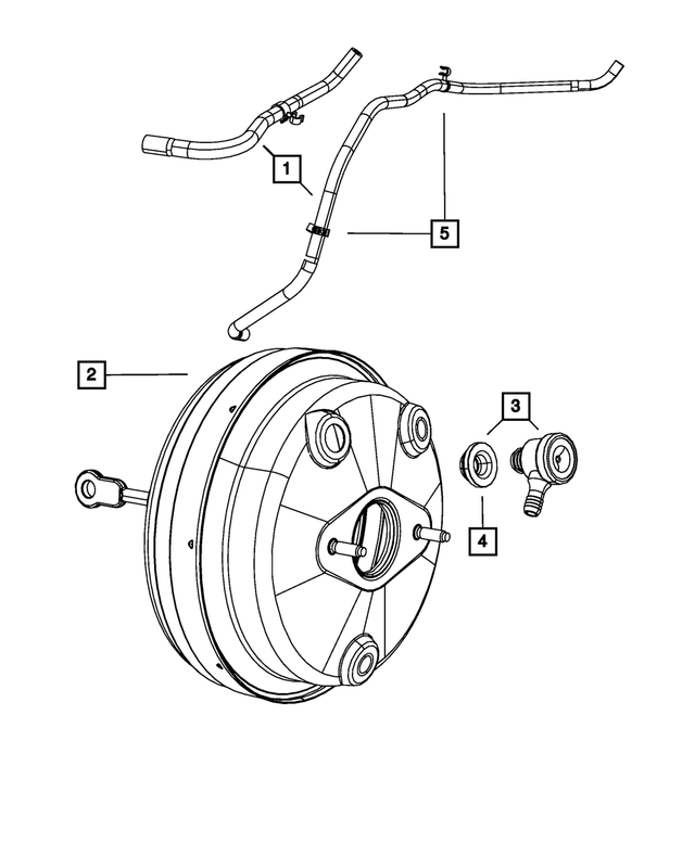 « 5085680AF – Service Brakes : Alimentation En Dépression Durite pour Mopar Image »