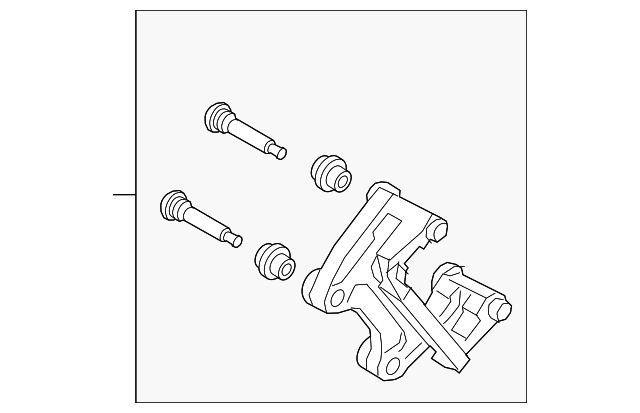 KAY0-26-29X - Caliper Mount - 2016-2025 Mazda CX-5 | Mazda Swag
