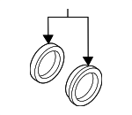 KAY02646Z - Brakes: Caliper Assembly Seal Kit for Mazda: CX-5 Image