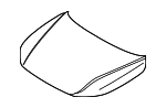 66400GG000 - Body: Hood for Kia Image