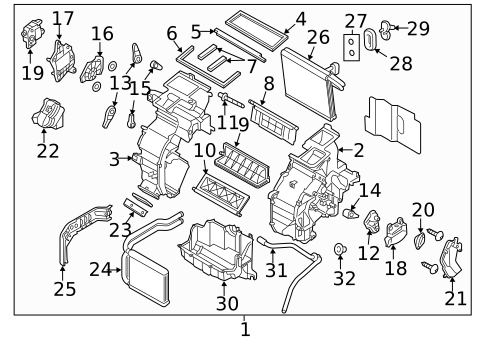 HVAC Case for 2016 Hyundai Veloster #0