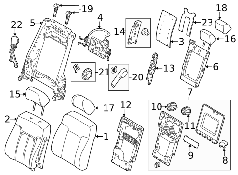 Front Seat Components for 2012 Ford F-350 Super Duty #1