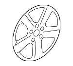 7B0601025CPA0 - : Wheel, Alloy for Volkswagen: Routan Image