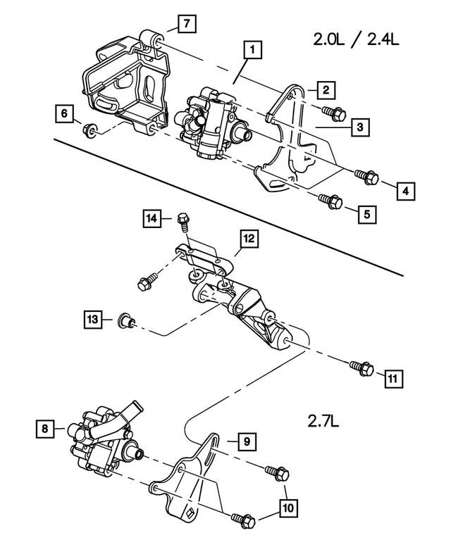 « 6500584 – Steering : Tête Hexagonale Boulon Et Rondelle Conique, Montage pour Mopar Image »