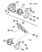 6500584 - Steering: Hex Head Bolt And Coned Washer for Mopar Image