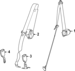 6KM791T5AA - : Buckle Assy-s/belt Buckle Assy for Mopar Image