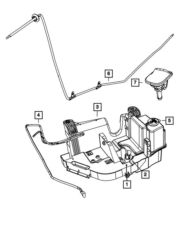 68018912AD - Electrical: Windshield Washer Hose for Mopar Image