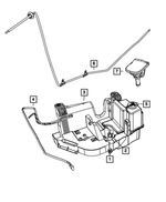 68018912AD - Electrical: Windshield Washer Hose for Jeep: Wrangler Image