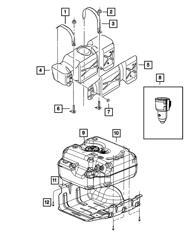 52014053AB - : Fuel Pump Cap for Mopar Image