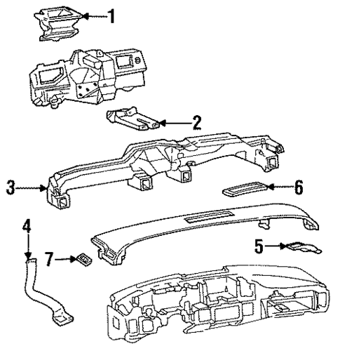 Air Distribution System for 1994 Cadillac Fleetwood #0