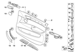 51416975783 - : Trim Cover, Switch Module, Left for BMW Image