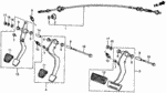 46545SA5000 - Chassis: COVER, PEDAL for Honda Image