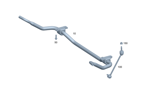 Front Torsion Bar for 2024 Mercedes-Benz E350 #0