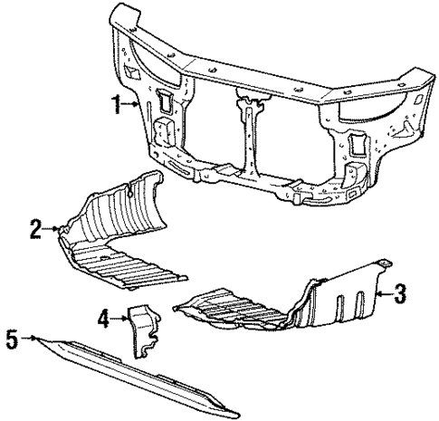 Radiator Support for 2000 Hyundai Tiburon #0