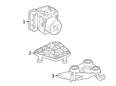 ABS Components for 2025 Mercedes-Benz C 43 AMG&reg; #0