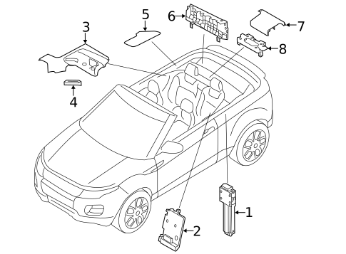 Compartment for 2017 Land Rover Range Rover Evoque #0