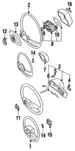 4513035220 - Steering: Pad Assembly for Toyota Image