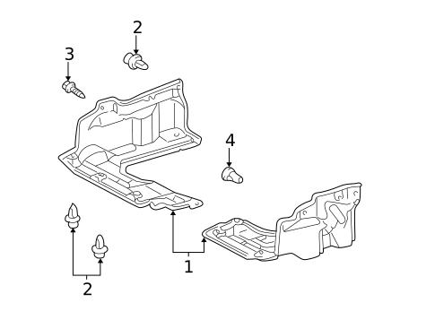 Splash Shields for 2008 Toyota Corolla #0