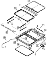 1AQ73BD1AA - Body Sheet Metal Except Doors: Sunroof Sunshade for Mopar Image image