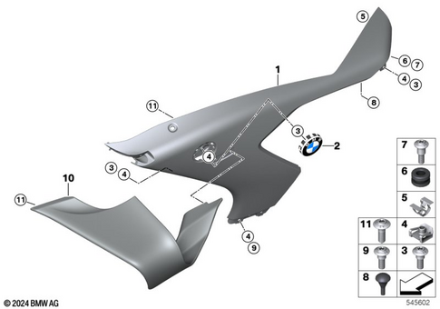 Motorcycle Trim Section, Windshield for 2025 BMW-Motorrad M 1000 RR #2