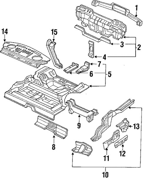 Rear Body for 1990 Acura Integra #0