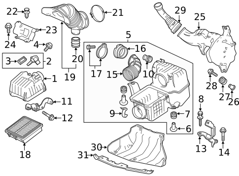 Air Intake for 2016 Honda CR-Z #0