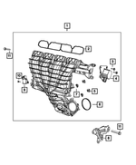4884871AB - 2.4L Gas; Engine: Throttle Body Support Bracket for Mopar Image